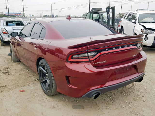 2C3CDXL91JH113087 - 2018 DODGE CHARGER SR RED photo 3