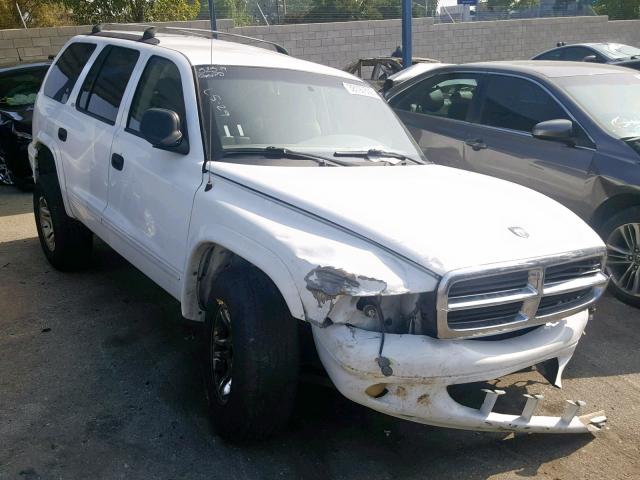 1B4HS48Z92F190711 - 2002 DODGE DURANGO SL WHITE photo 1