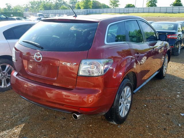 JM3ER2W56A0341020 - 2010 MAZDA CX-7 RED photo 4