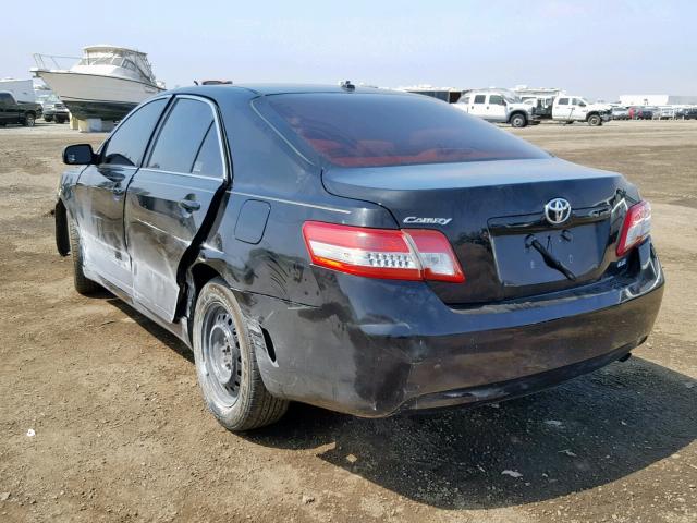 4T1BF3EK3BU132356 - 2011 TOYOTA CAMRY BASE BLACK photo 3