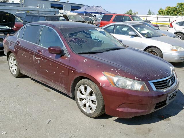 JHMCP26888C057668 - 2008 HONDA ACCORD EXL BURGUNDY photo 1