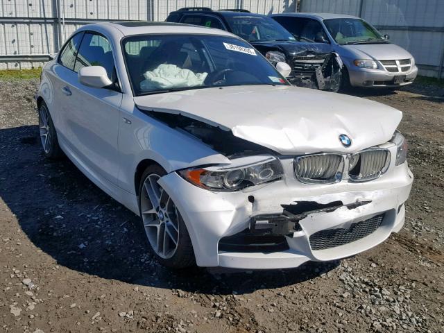 WBAUC9C58DVU41952 - 2013 BMW 135 I WHITE photo 1