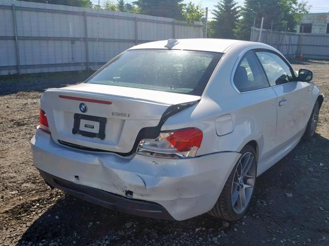 WBAUC9C58DVU41952 - 2013 BMW 135 I WHITE photo 4