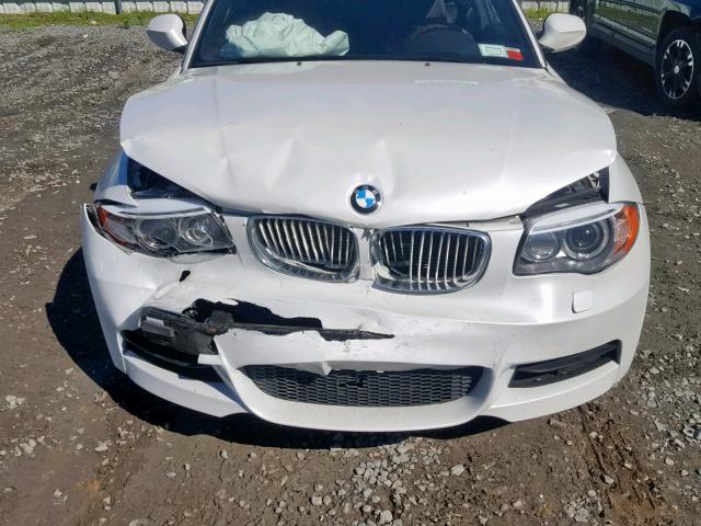 WBAUC9C58DVU41952 - 2013 BMW 135 I WHITE photo 7