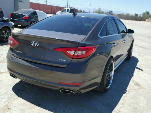 5NPE34AF1GH415140 - 2016 HYUNDAI SONATA SPO BROWN photo 4