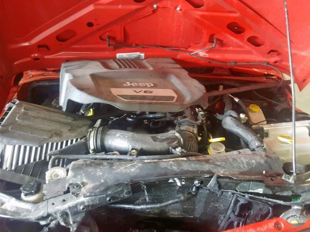 1C4AJWAG0GL194991 - 2016 JEEP WRANGLER S RED photo 7