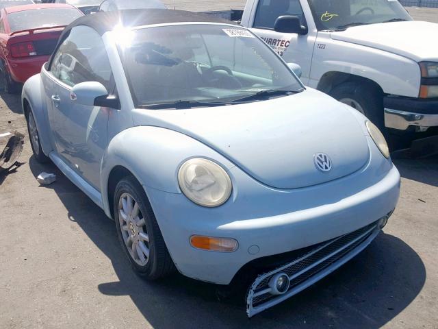 3VWCM31Y14M342547 - 2004 VOLKSWAGEN NEW BEETLE ლურჯი ფოტო 1