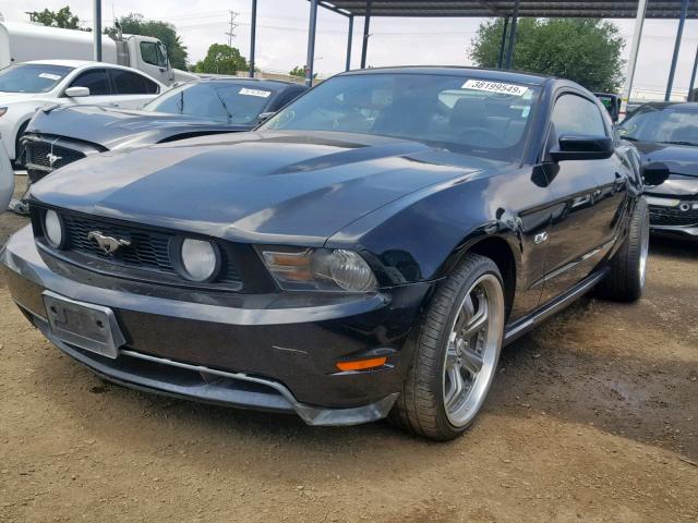 1ZVBP8CF1B5169336 - 2011 FORD MUSTANG GT BLACK photo 2