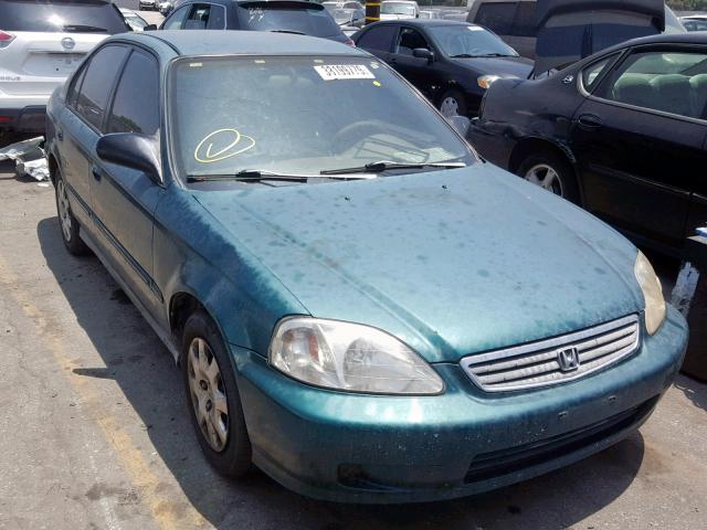 2HGEJ6611YH567400 - 2000 HONDA CIVIC BASE TEAL photo 1