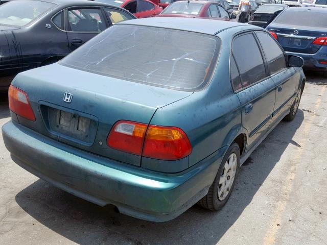 2HGEJ6611YH567400 - 2000 HONDA CIVIC BASE TEAL photo 4