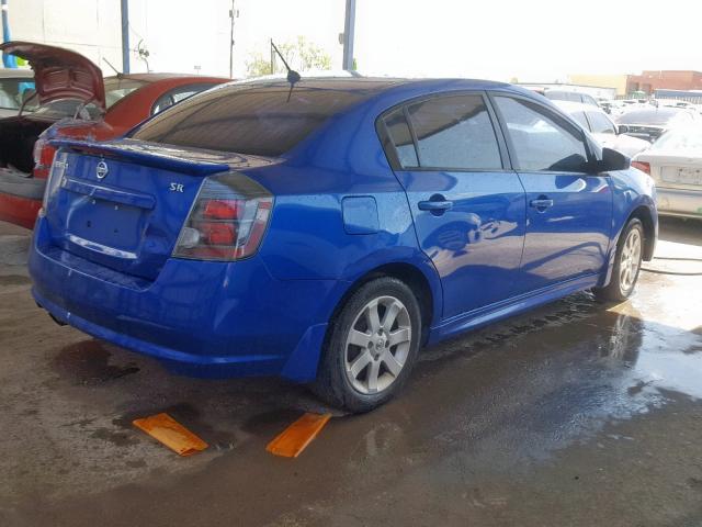 3N1AB6AP0BL637279 - 2011 NISSAN SENTRA 2.0 BLUE photo 4