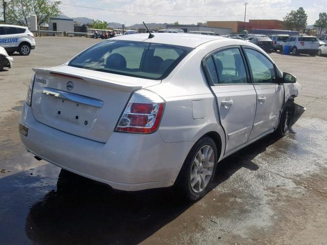 3N1AB6AP1BL716931 - 2011 NISSAN SENTRA 2.0 WHITE photo 4