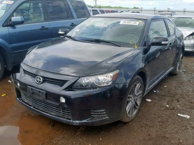 JTKJF5C76B3009613 - 2011 TOYOTA SCION TC BLACK photo 2