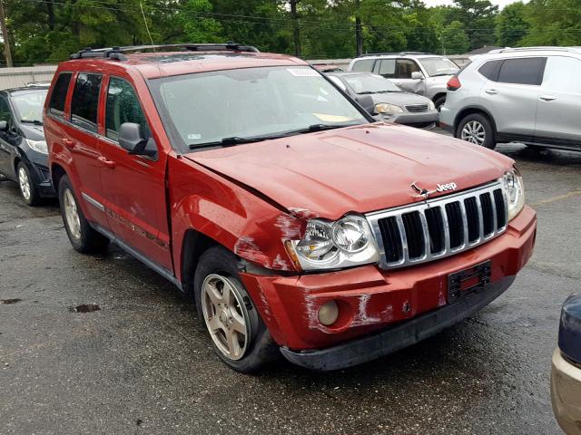 1J4HR58N36C223799 - 2006 JEEP GRAND CHER BURGUNDY photo 1