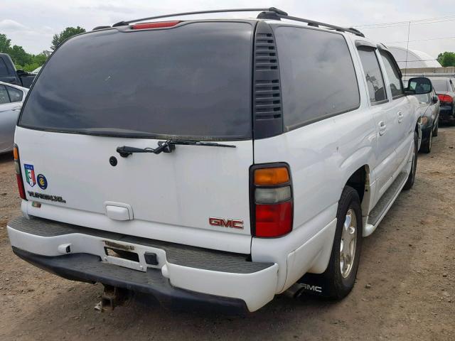 1GKFK66U65J180334 - 2005 GMC YUKON XL D WHITE photo 4