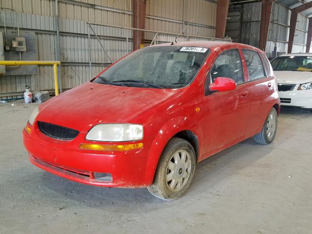 KL1TJ62614B165801 - 2004 CHEVROLET AVEO LS RED photo 2