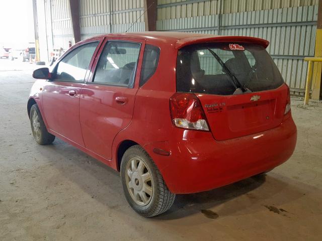 KL1TJ62614B165801 - 2004 CHEVROLET AVEO LS RED photo 3