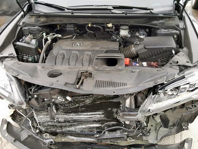 5J8TB4H33GL008584 - 2016 ACURA RDX GRAY photo 7