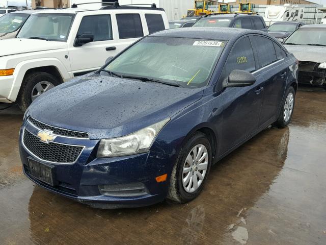 1G1PC5SH1B7226699 - 2011 CHEVROLET CRUZE LS BLUE photo 2