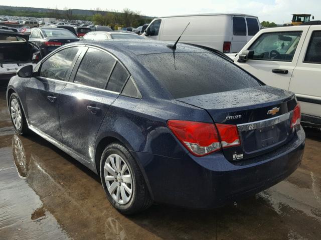 1G1PC5SH1B7226699 - 2011 CHEVROLET CRUZE LS BLUE photo 3