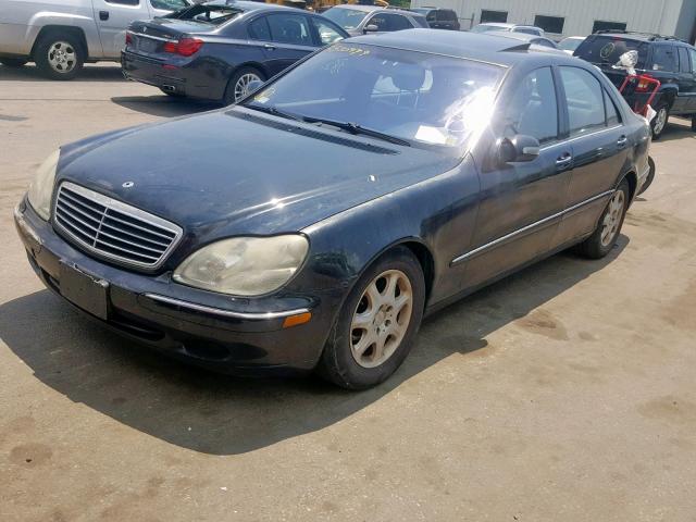 WDBNG75J82A300070 - 2002 MERCEDES-BENZ S 500 BLACK photo 2