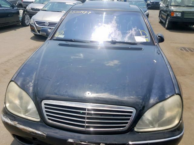 WDBNG75J82A300070 - 2002 MERCEDES-BENZ S 500 BLACK photo 7