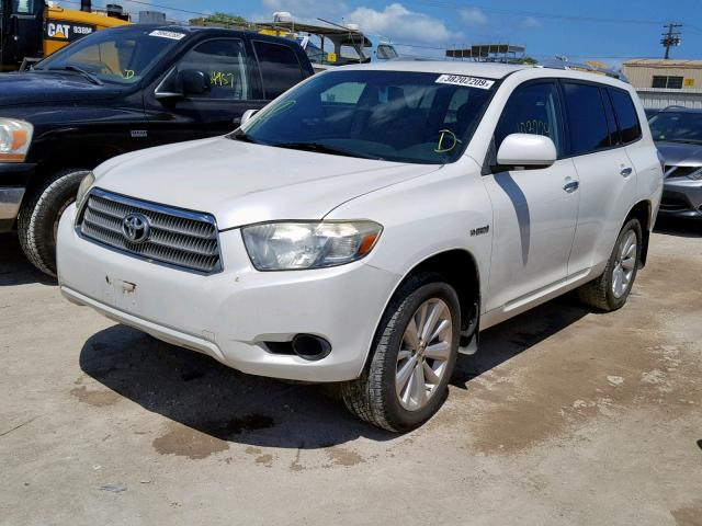 JTEEW41A182000524 - 2008 TOYOTA HIGHLANDER WHITE photo 2