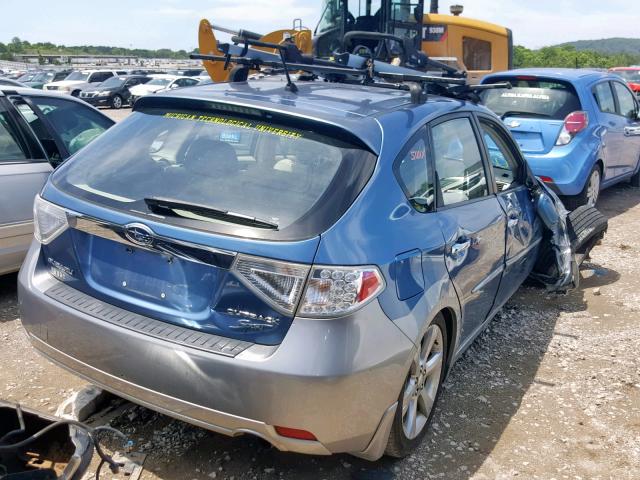 JF1GH63669G819695 - 2009 SUBARU IMPREZA OU BLUE photo 4