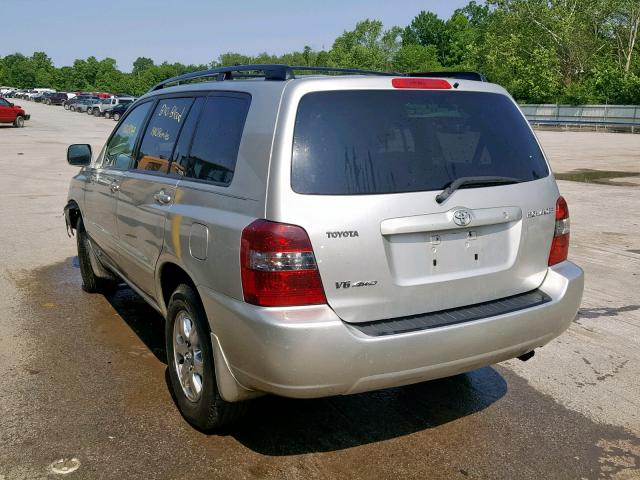 JTEEP21A650096675 - 2005 TOYOTA HIGHLANDER SILVER photo 3