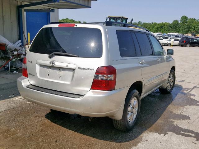 JTEEP21A650096675 - 2005 TOYOTA HIGHLANDER SILVER photo 4