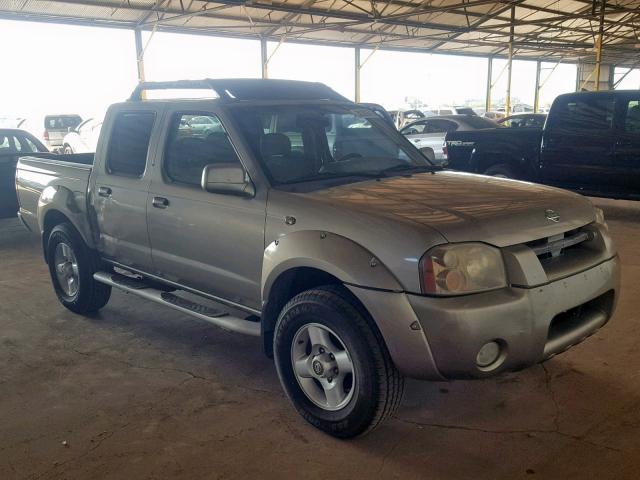 1N6ED27T61C345584 - 2001 NISSAN FRONTIER C BEIGE photo 1