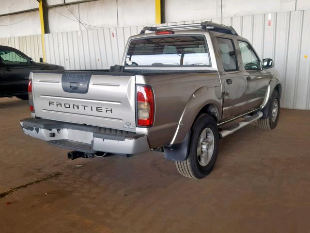 1N6ED27T61C345584 - 2001 NISSAN FRONTIER C BEIGE photo 4