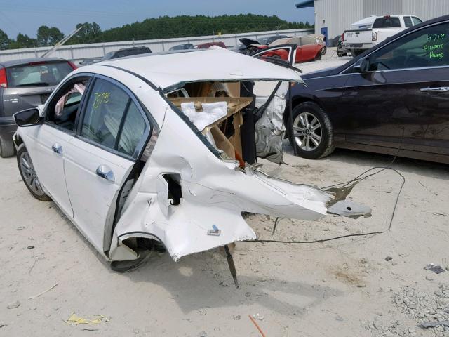 1HGCP3F82BA031773 - 2011 HONDA ACCORD EXL WHITE photo 3