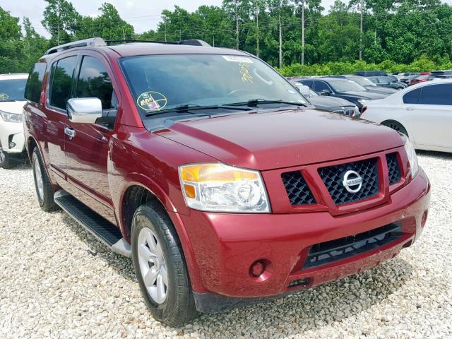 5N1BA0ND8BN608061 - 2011 NISSAN ARMADA SV BURGUNDY photo 1