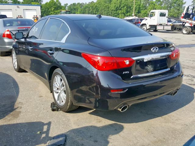 JN1BV7ARXFM400233 - 2015 INFINITI Q50 BASE BLACK photo 3