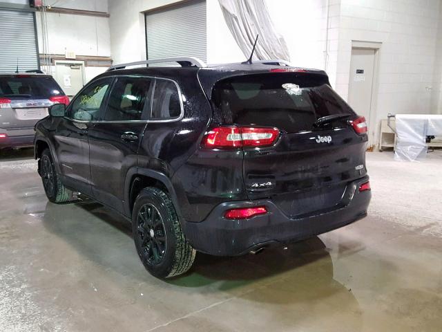 1C4PJMCB8EW186245 - 2014 JEEP CHEROKEE L BLACK photo 3