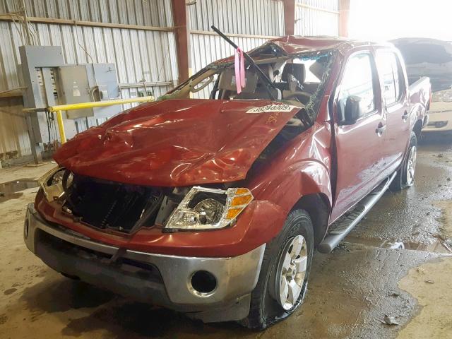 1N6AD07U69C405483 - 2009 NISSAN FRONTIER C MAROON photo 2