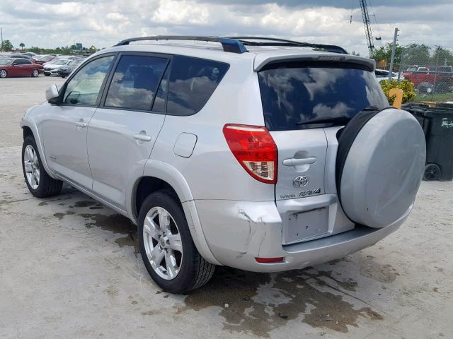 JTMZD32V485090693 - 2008 TOYOTA RAV4 SPORT SILVER photo 3