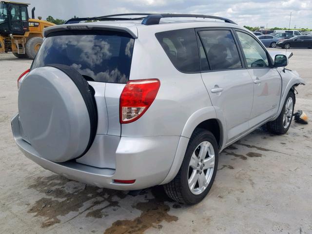 JTMZD32V485090693 - 2008 TOYOTA RAV4 SPORT SILVER photo 4