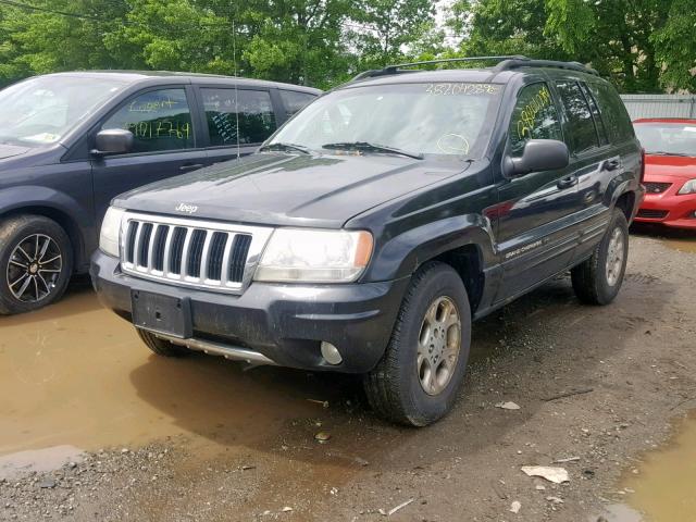 1J8GW58JX4C125849 - 2004 JEEP GRAND CHER BLACK photo 2