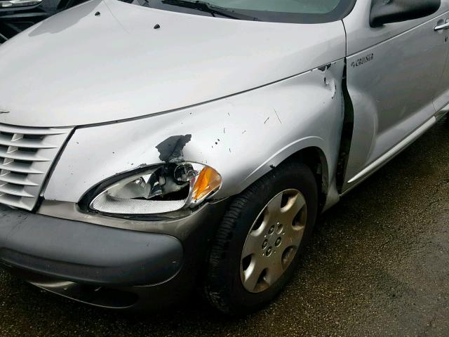 3C4FY48B74T275518 - 2004 CHRYSLER PT CRUISER SILVER photo 9