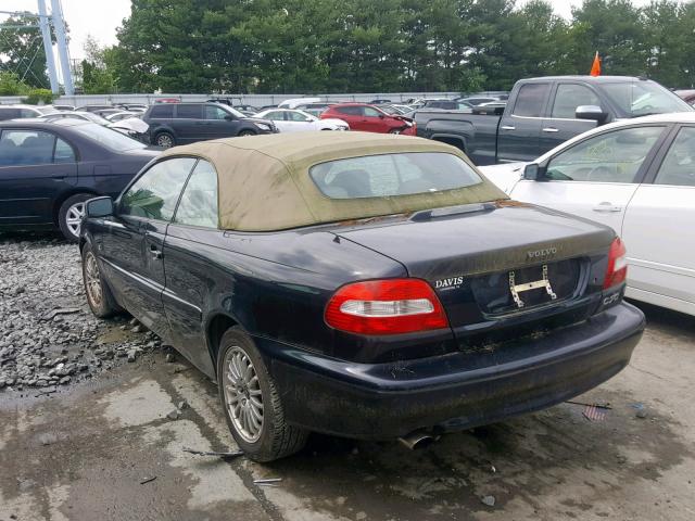 YV1NC63D94J050775 - 2004 VOLVO C70 LPT BLACK photo 3