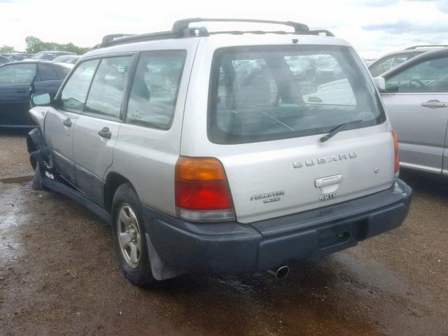 JF1SF6358YH727195 - 2000 SUBARU FORESTER L SILVER photo 3