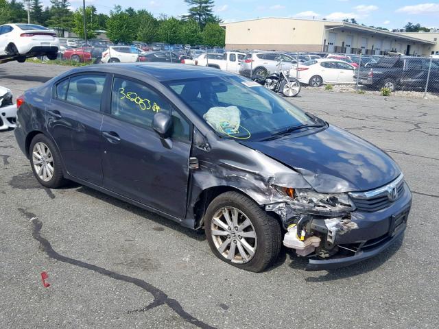 2HGFB2F94CH307758 - 2012 HONDA CIVIC EXL GRAY photo 1