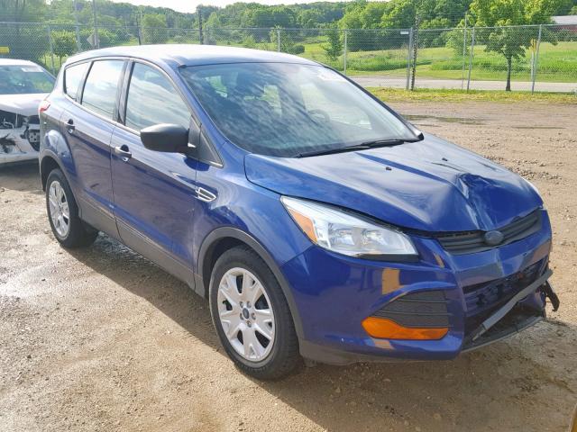 1FMCU0F79EUC68398 - 2014 FORD ESCAPE S BLUE photo 1