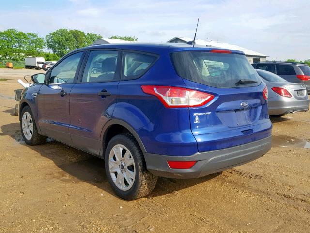 1FMCU0F79EUC68398 - 2014 FORD ESCAPE S BLUE photo 3