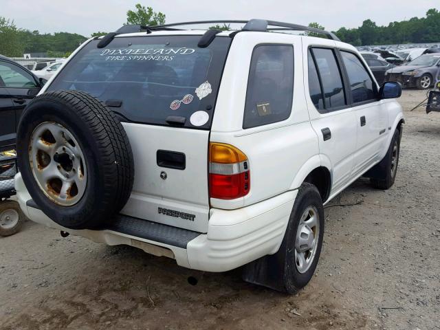 4S6CK58W714405279 - 2001 HONDA PASSPORT E WHITE photo 4