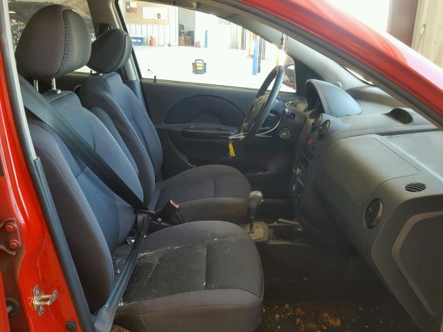 KL1TD66628B262626 - 2008 CHEVROLET AVEO BASE 红色 照片 5
