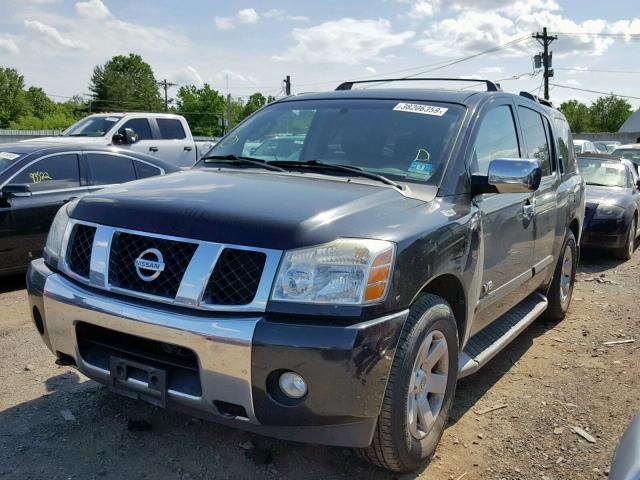 5N1AA08B26N737232 - 2006 NISSAN ARMADA SE BLACK photo 2