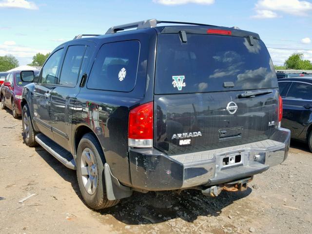 5N1AA08B26N737232 - 2006 NISSAN ARMADA SE BLACK photo 3